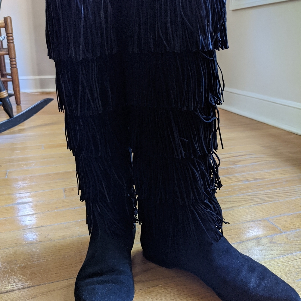 Paul Andrew fringe boots